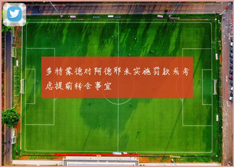 多特蒙德对阿德耶米实施罚款或考虑提前转会事宜